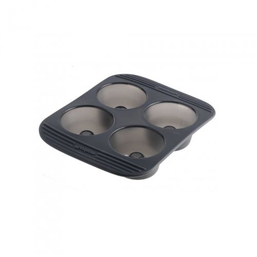 Mastrad - Moule 4 Babas - Silicone - Noir translucide