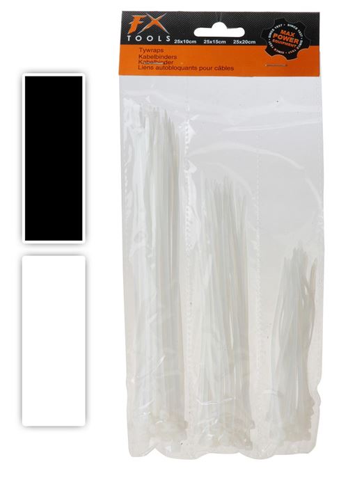 Attaches de câble 75 partie 2 couleur assortie