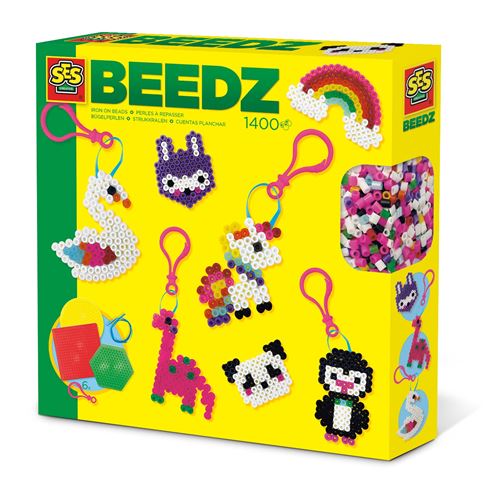 SES Creative ensemble de perles en ficelle Porte-clés junior 1400 pièces