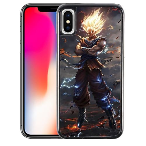 Coque pour iPhone XS dragon ball super saiyan