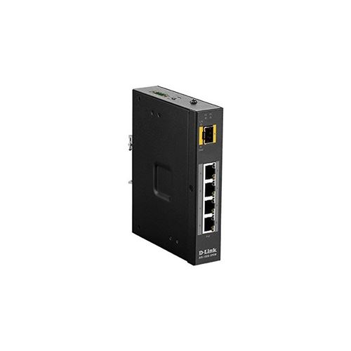 Commutateur Réseau Armoire D-Link DIS-100G-5PSW RJ45 x 4 SFP x 1 Noir