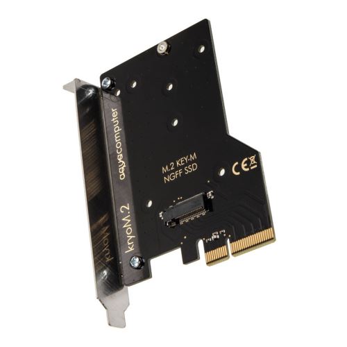 aqua computer aqua computer kryom.2 pcie 3.0 x4 m.2-ssd-adapterkarte noir