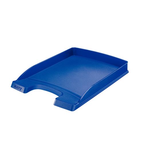Leitz Noir Corbeille À Courrier Plus Plat, A4, Polystyrène, Bleu