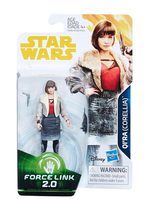 Star wars force link 2.0 : qi'ra corellia - figurine 10 cm - athena grey - personnage disney - nouveaute