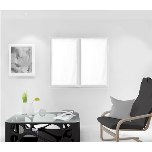 Paire de brise bise 45x90 cm DOLLY blanc