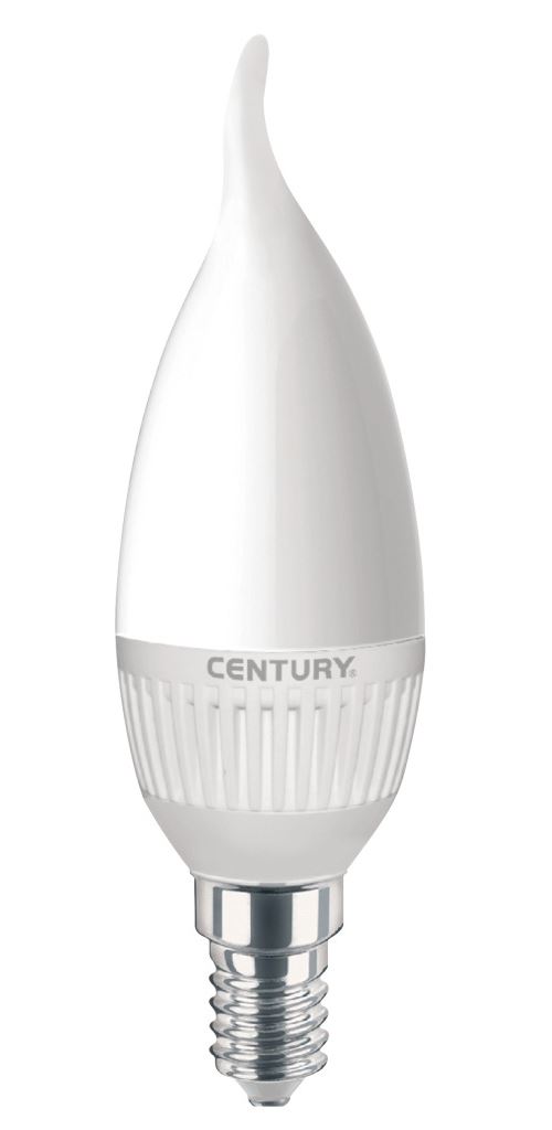 Century HDM1C-051430 Bougie Led Lampe E14 Dimmable Courbée 5 W 396 Lm 3000 K