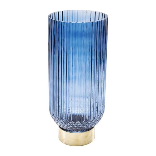 Vase Barfly bleu foncé 34cm Kare Design