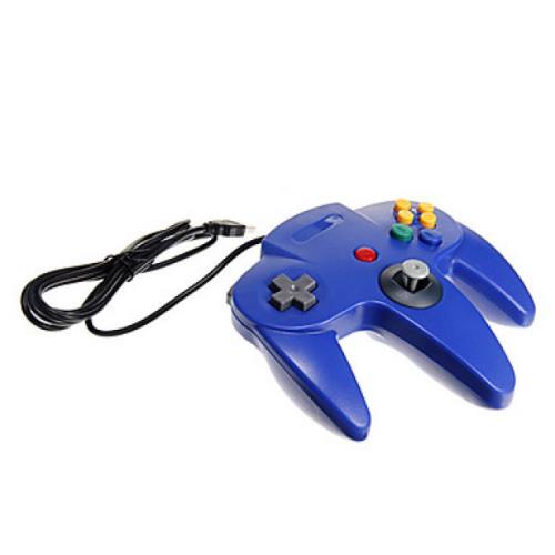 Manette Filaire N64 pour PC - Bleue