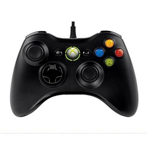 Manette générique X3-C001PC USB pour Xbox 360 et PC Noir