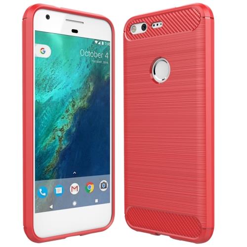 Google Pixel Coque Protection TPU Rouge Effet brossé ALS17539