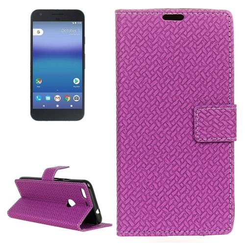Google Pixel Housse Etui Cuir PU Violet Texturé ALS17630