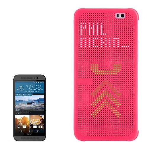 HTC One M9 Housse Etui Cuir PU Rouge Horizontal ALS17731