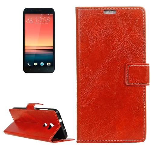 HTC One X10 Housse Etui Cuir PU Rouge Effet Peau rétro ALS17738