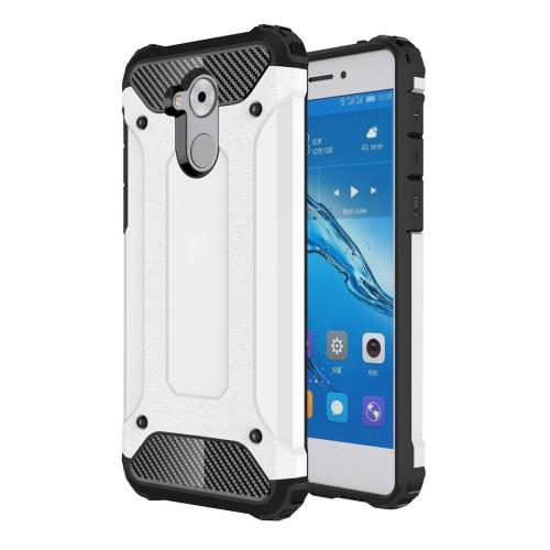 Huawei Enjoy 6S Coque Protection Plastique Argenté Combinaison ALS17763