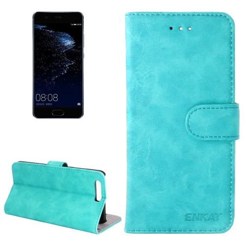 Huawei P10 Housse Etui Cuir PU Bleu Horizontal ALS17963