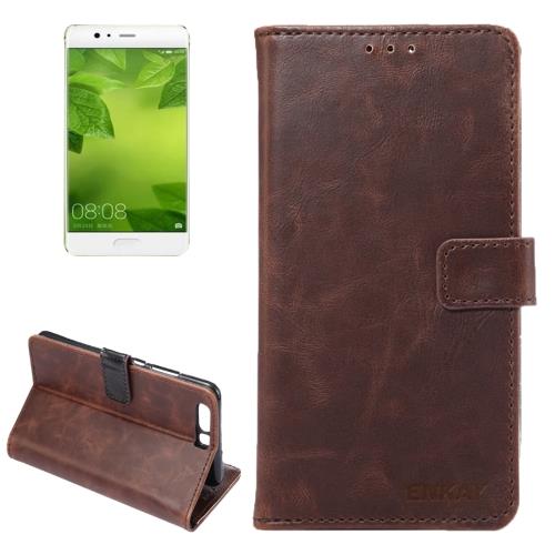 Huawei P10 Housse Etui Cuir PU Café Texture Peau ALS17971