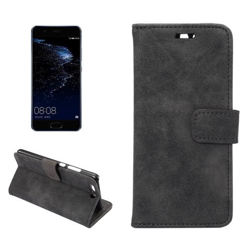 Huawei P10 Housse Etui Cuir PU Noir Horizontal ALS17986