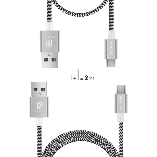 Câble - Argent DUX DUCIS KII 1m 0.2m Deux Charge Micro USB Data