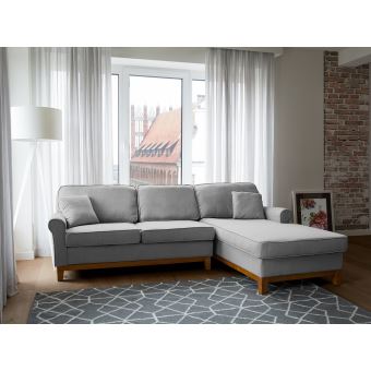 Canapé Canapé Angle Canapé Lit Canapé En Tissu Gris Clair Nexo