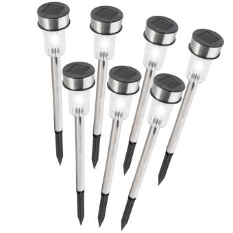Borne solaire inox les 7 pcs h.36cm - 1