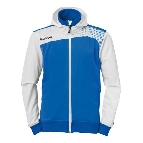 Kempa Emotion bleu/noir XL Veste à capuche Adulte Homme
