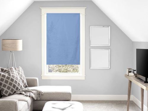 Brise bise en coton 60x120 cm PANAMA bleu