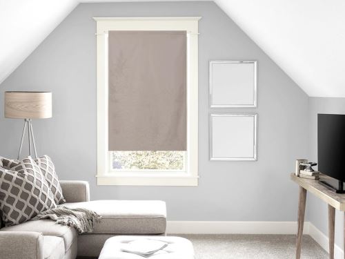 Brise bise en coton 45x90 cm PANAMA taupe