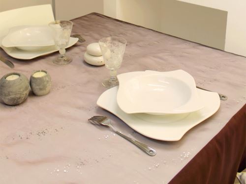 Nappe carrée HAPPINESS CHOCOLAT