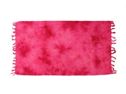 Fouta coton 100x200 cm TIE AND DYE fuchsia