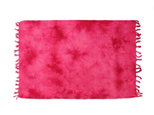 Fouta coton 140x180 cm TIE AND DYE fuchsia