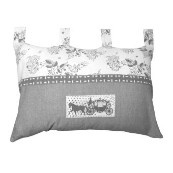 Coton Blanc 45x70 cm Soleil docre T/ête de Lit Brod/é D/éhoussable