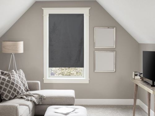 Brise bise en coton 60x90 cm PANAMA Gris