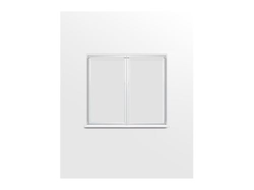Paire de brise bise 70x90 cm DOLLY blanc