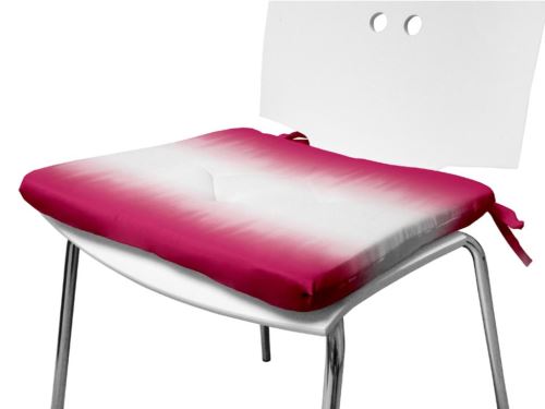 Dessus de chaise TIE AND DYE fuchsia 40x40x3 cm