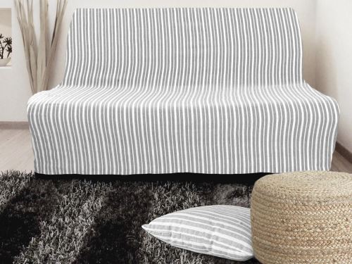 Housse BZ jacquard largeur 140 cm COTONADE gris clair