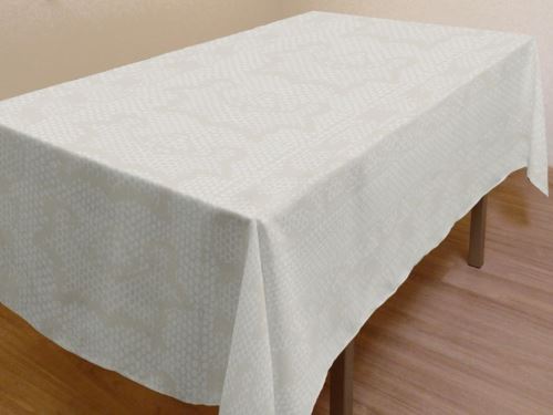 Nappe anti-tâches rectangle 140x240 cm SNAKE naturel par Soleil d'ocre