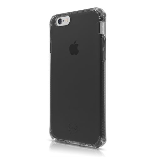 ITSKINS Spectrum Clear - Achterzijde behuizing voor mobiele telefoon - thermoplastic polyurethaan (TPU) - zwart - voor Apple iPhone 5, 5s, SE