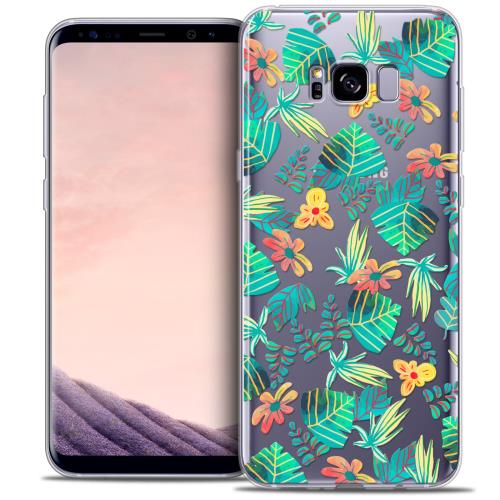 Caseink - Coque Housse Etui Samsung Galaxy S8 (G950) [Crystal Gel HD Collection Spring Design Tropical - Souple - Ultra Fin ]