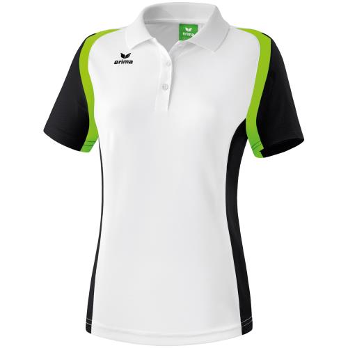 Erima - Polo Femme Erima Razor 2.0 - 3XL - blanc/noir/vert gecko