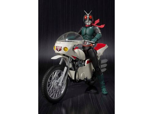 Tamashii Nations - Kamen Rider figurine avec véhicule S.H. Figuarts Masked Rider 2 & Remodeled Cyclone 14 cm
