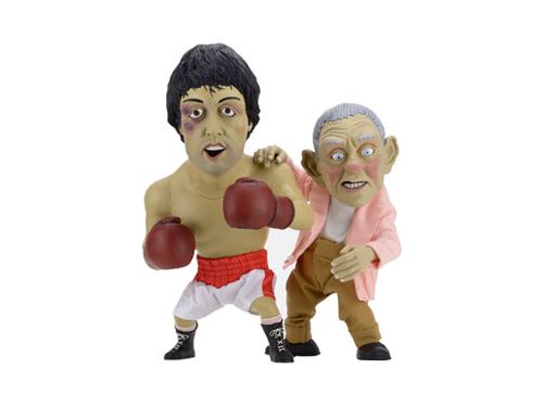 Neca - Rocky pack 2 statuettes Rocky & Mickey Puppet 25-30 cm