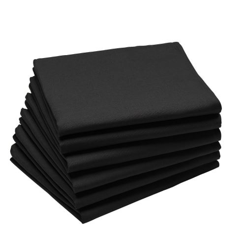 Coucke - Lot de 6 serviettes de table Caviar- 45 x 45 cm