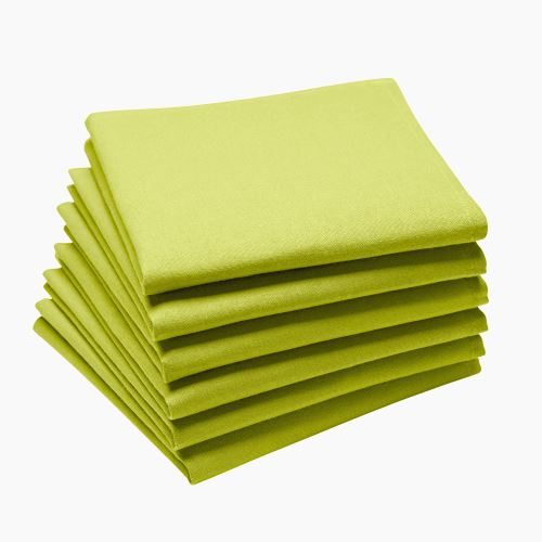 Coucke - Lot de 6 serviettes de table Kiwi- 45 x 45 cm