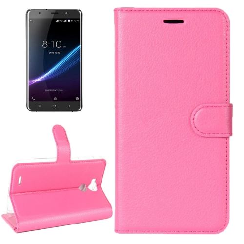 Blackview R6 Housse Etui Cuir PU MEGENTA Texture Litchi ALS30928