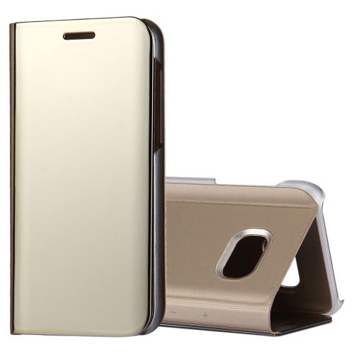 Galaxy A7 (2017) Housse Etui Cuir PU Doré Effet Mirroir ALS31016