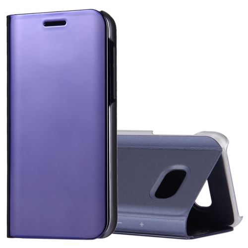 Galaxy A7 (2017) Housse Etui Cuir PU Violet Effet Mirroir ALS31024
