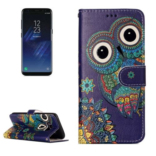 Galaxy S8 + / G9550 Housse Etui Cuir PU Hiboux ALS31729