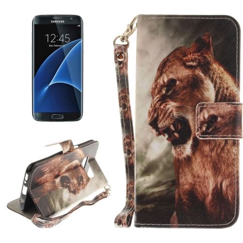 Galaxy S8 + / G9550 Housse Etui Cuir PU Lion ALS31732