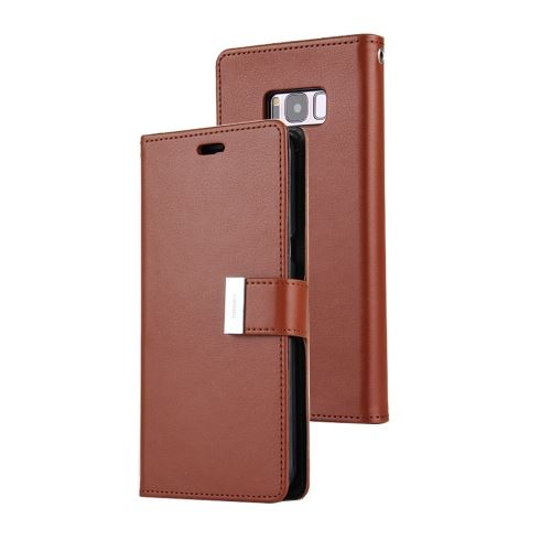 Galaxy S8 + / G9550 Housse Etui Cuir PU Marron Texture Peau ALS31749