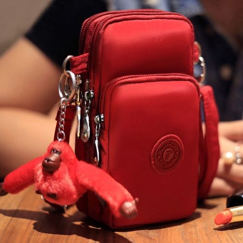 Huawei Ascend P6 Cases Rouge Sacoche Universelle Bandoulière 17 x 9 x 5 cm Tissus Polystérène ALS31820